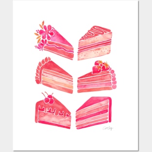 Melon Cake Slices Posters and Art